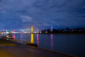 Düsseldorf Rheinturm bei Nacht (Photoshop)